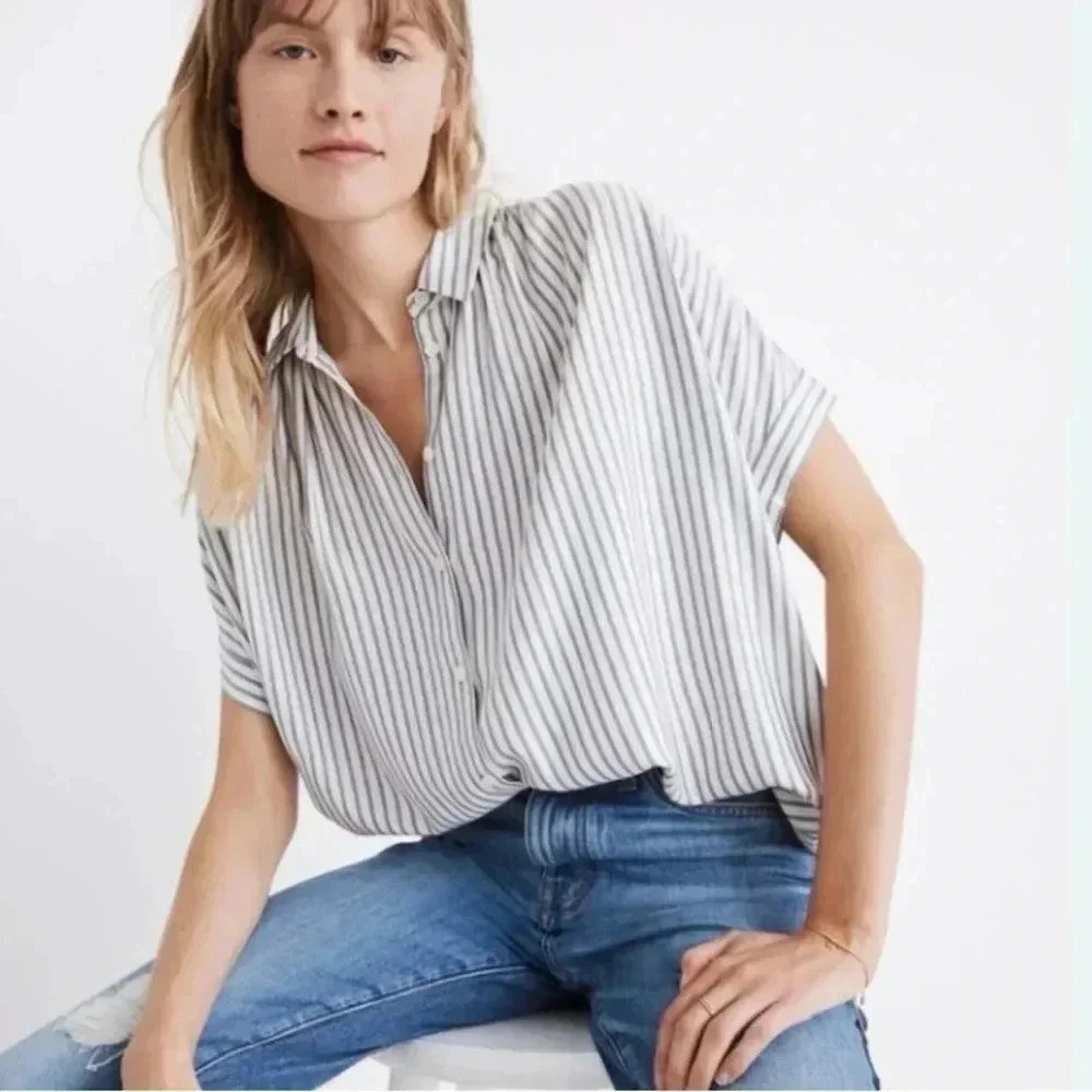 Madewell central shirt- Dalton stripe